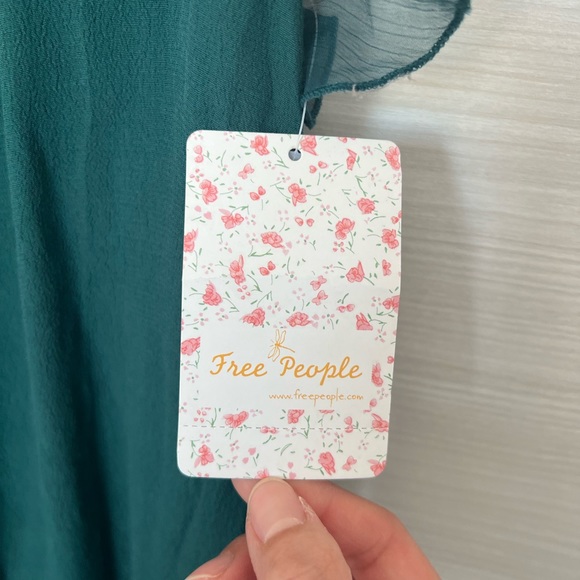 🔥 2 for 20$ / Free People Flowy Green Dress - Picture 3 of 10